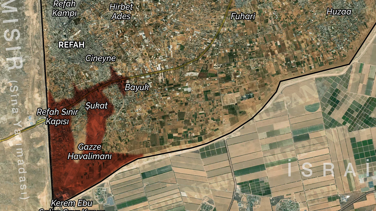 Harita | İsrail'in Refah işgalinde son durum